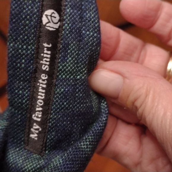 FW22 Max Colton James Shirt in Navy/Green Size L - Picture 6 of 12